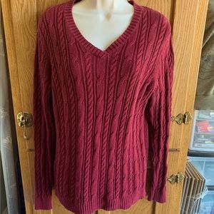 Croft & Barrow / Burgundy Sweater / Medium